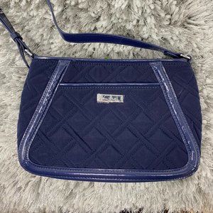 Vera Bradley Trimmed Trapeze Crossbody in Classic Navy